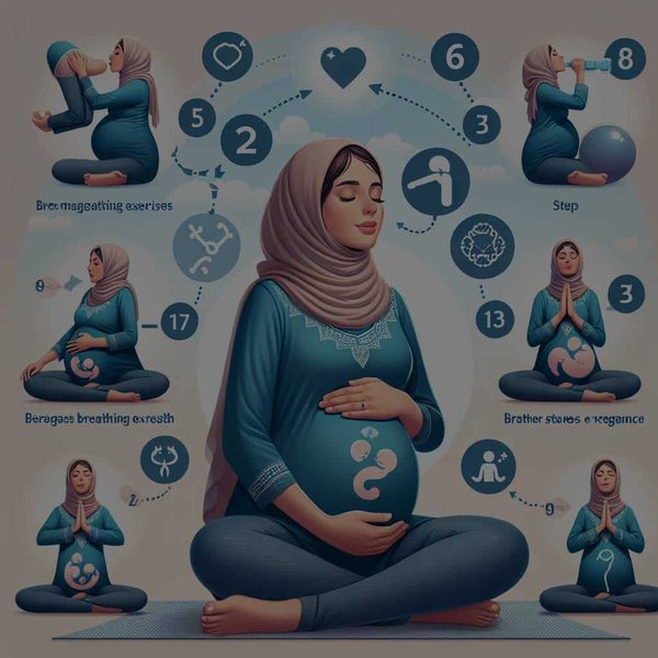 Quels sont les exercices de respiration pour gérer l'essoufflement en fin de grossesse ?